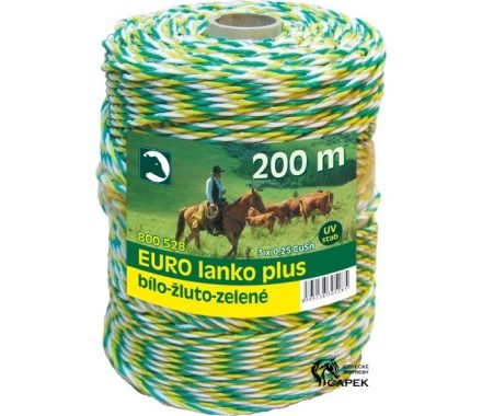 Ohradníkové lanko/provaz -EURO PLUS 3MM-