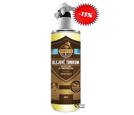 AKCE: Repelentní tonikum Topvet -OLEJOVÉ- 250ml