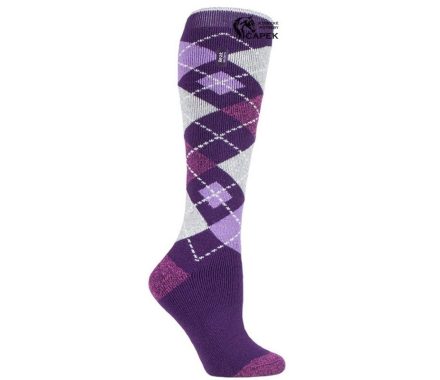 Zimní podkolenky HeatHolders -LITE: ARGYLE-