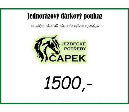 Foto - Dárkový poukaz -1500Kč-