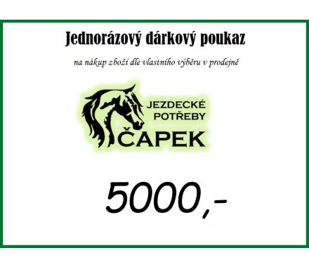 Dárkový poukaz -5000Kč-