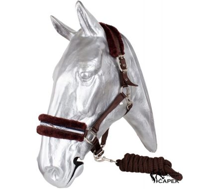 Foto - Ohlávka a vodítko Kentaur -HNĚDÝ BERÁNEK-