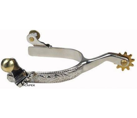Westernové ostruhy HKM -SILVER-