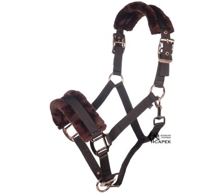 Ohlávka HKM -ROSEGOLD GLAMOUR-