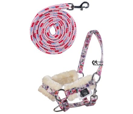 Foto - Ohlávka+vodítko HKM -HOBBY HORSING PRINT- (HRAČKA)