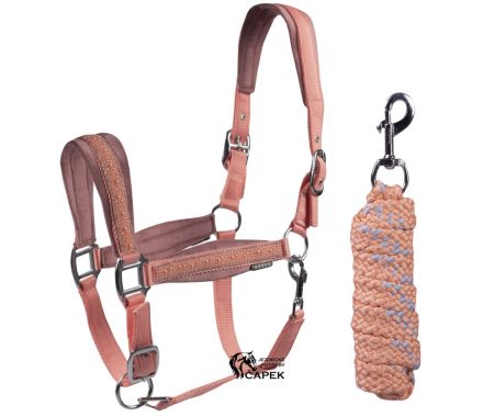 Ohlávka a vodítko Horka -CRYSTALS AND PEARLS-