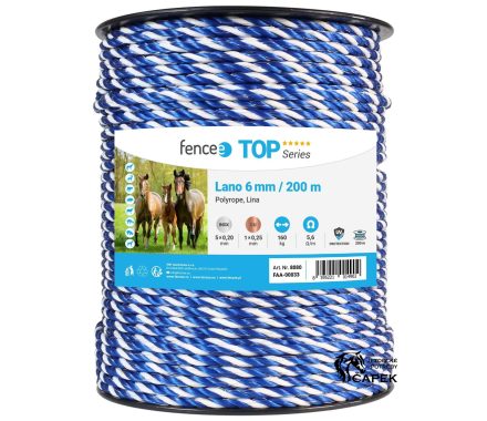 Ohradníkové lanko/provaz -FENCEE 6MM-