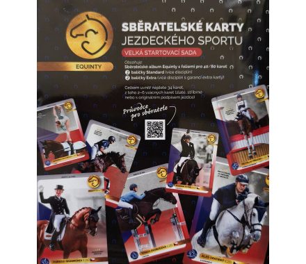 Sběratelské karty EQUINTY -VELKÁ STARTOVACÍ SADA: 34 KARET-