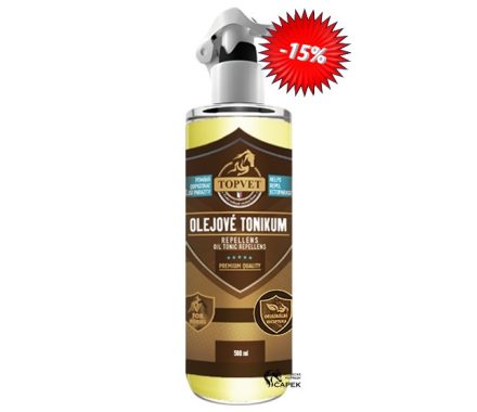 AKCE: Repelentní tonikum Topvet -OLEJOVÉ- 500ml