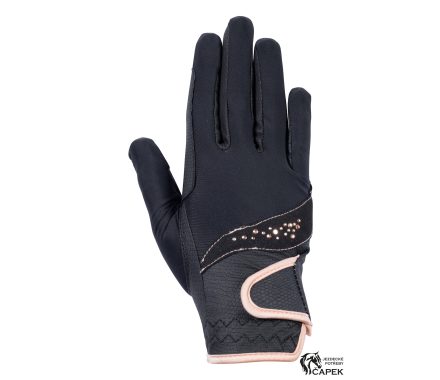 Rukavice HKM -ROSEGOLD GLAMOUR-
