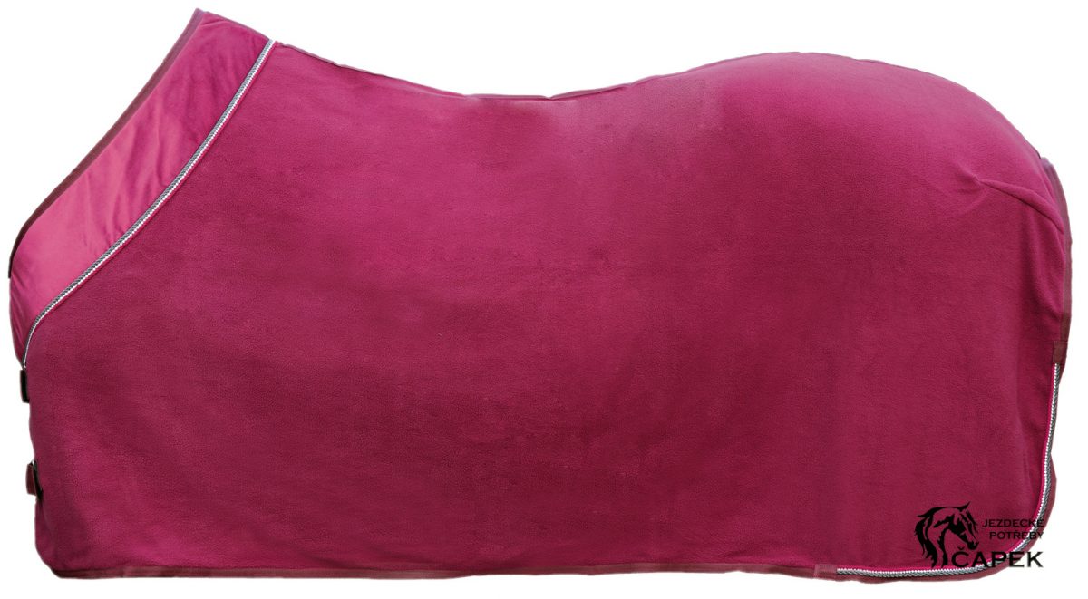 HKM Berry Fliegenhaube 3100 Weinrot - Elastisch & Atmungsaktiv Für Warmblut