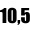 10,5